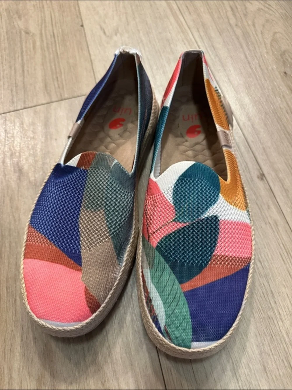 UIN Marbella Broad Leaf Espadrilles (damaged heel) 9